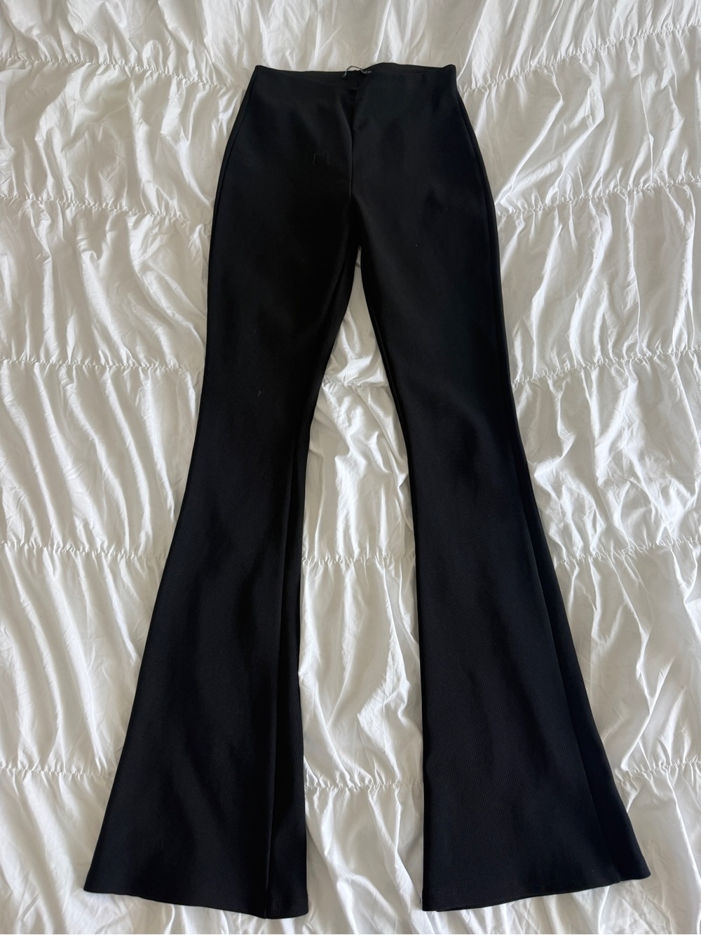 Zara Women’s Black Flared Ponte Pants